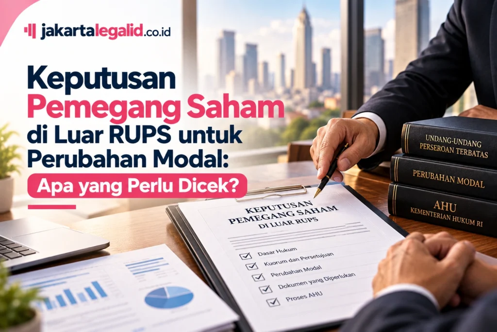 Keputusan Pemegang Saham di Luar RUPS untuk Perubahan Modal: Apa yang Perlu Dicek?
