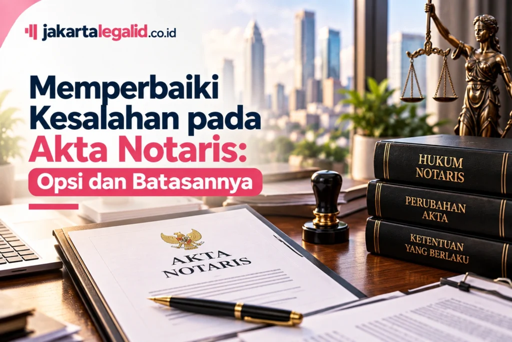 Memperbaiki Kesalahan pada Akta Notaris: Opsi dan Batasannya